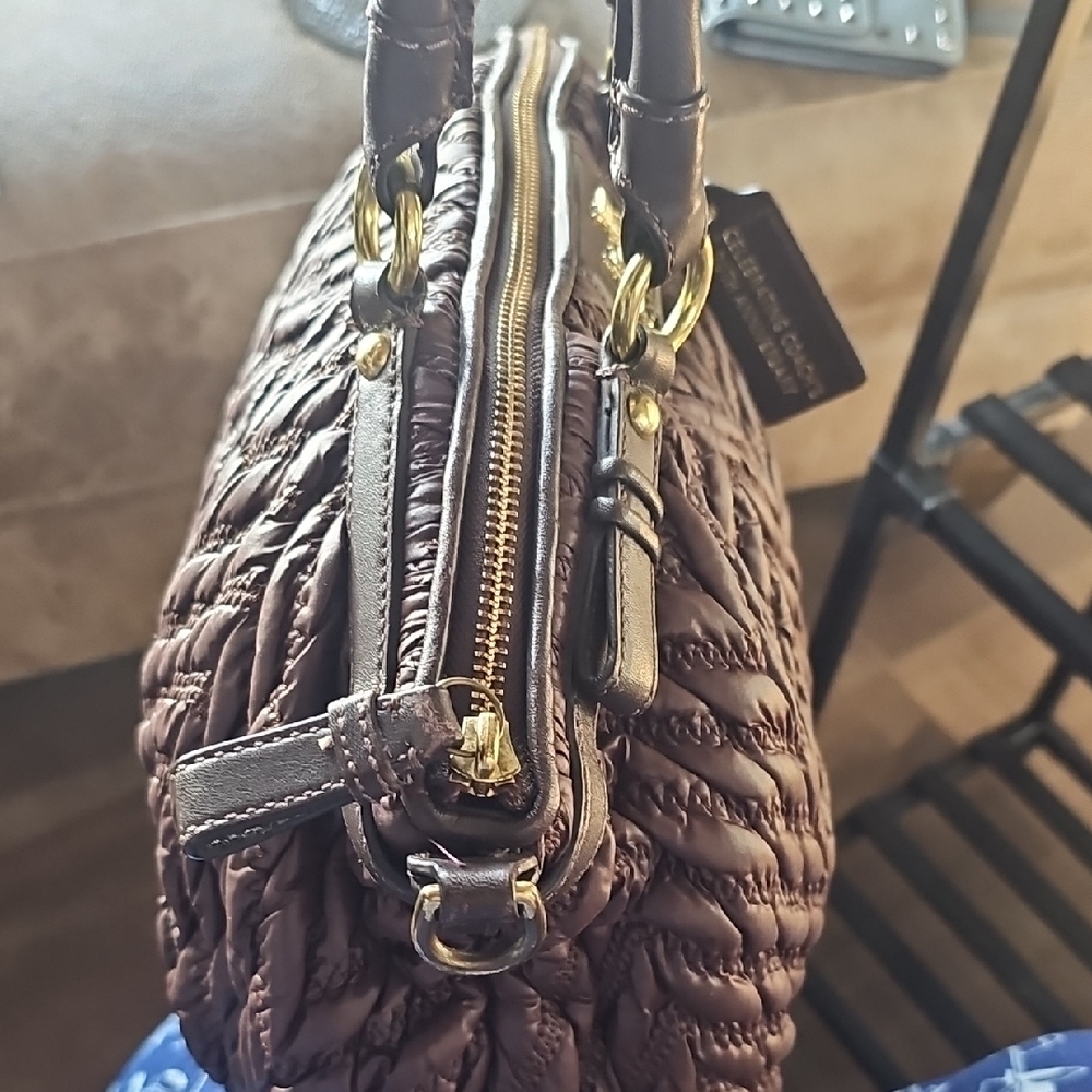 🚫SOLD🚫Coach 70th Annivesary Textured Brown Leather Satchel - Picture 8 of 16